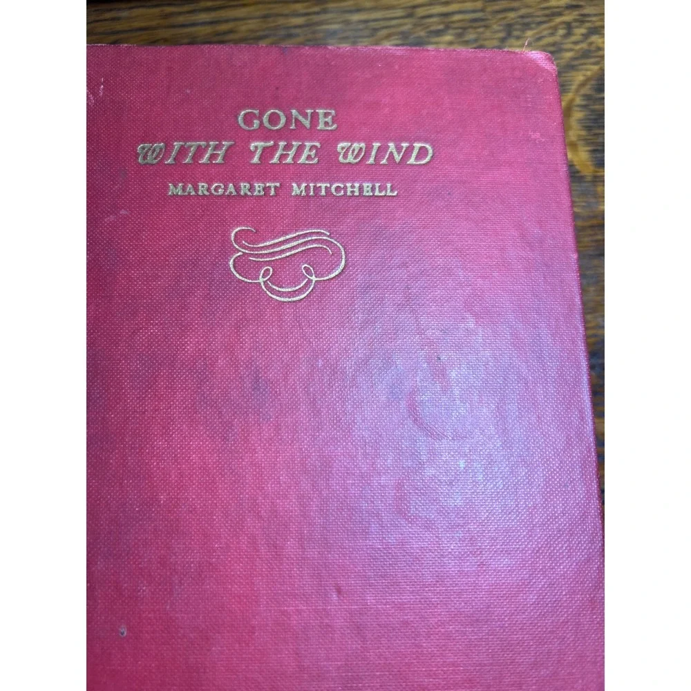 Gone With The Wind 1939 Hardcover Margaret Mitchell Macmillan Red Vintage Book